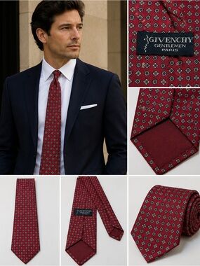 Vintage Givenchy Gentlemen Paris Silk Tie